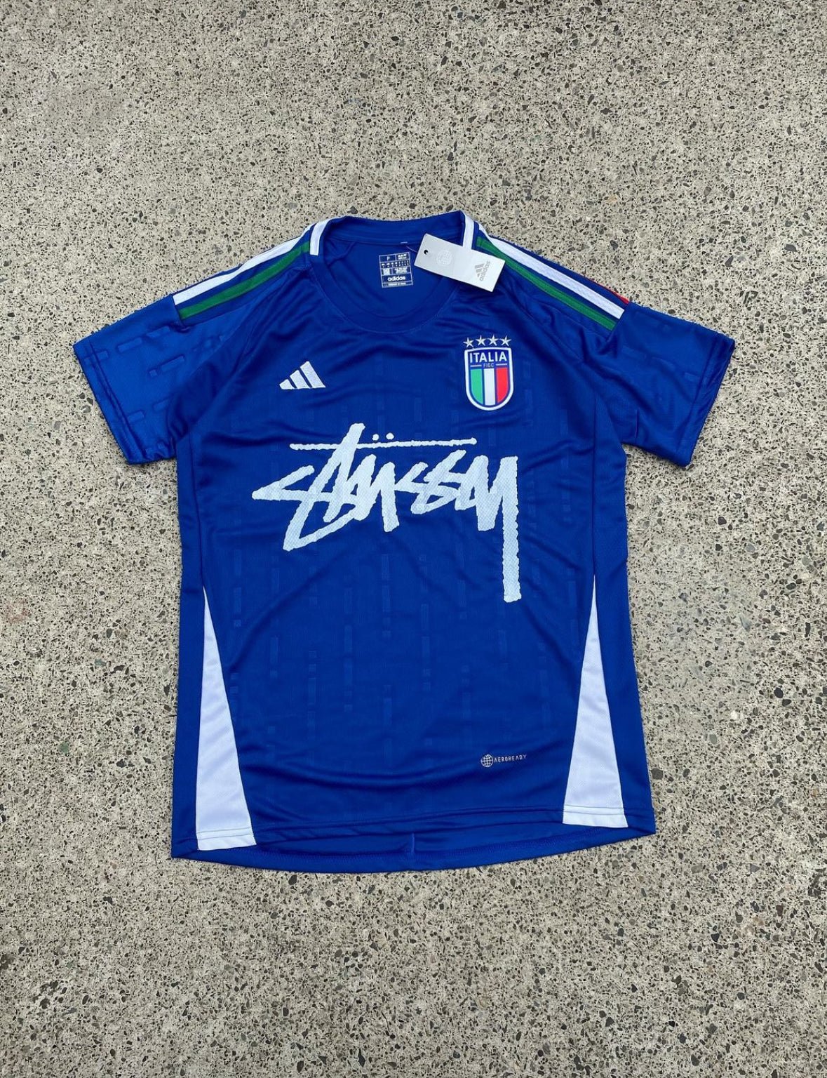 ITALY X STUSSY - JERSEY BLUE - KitCulture©