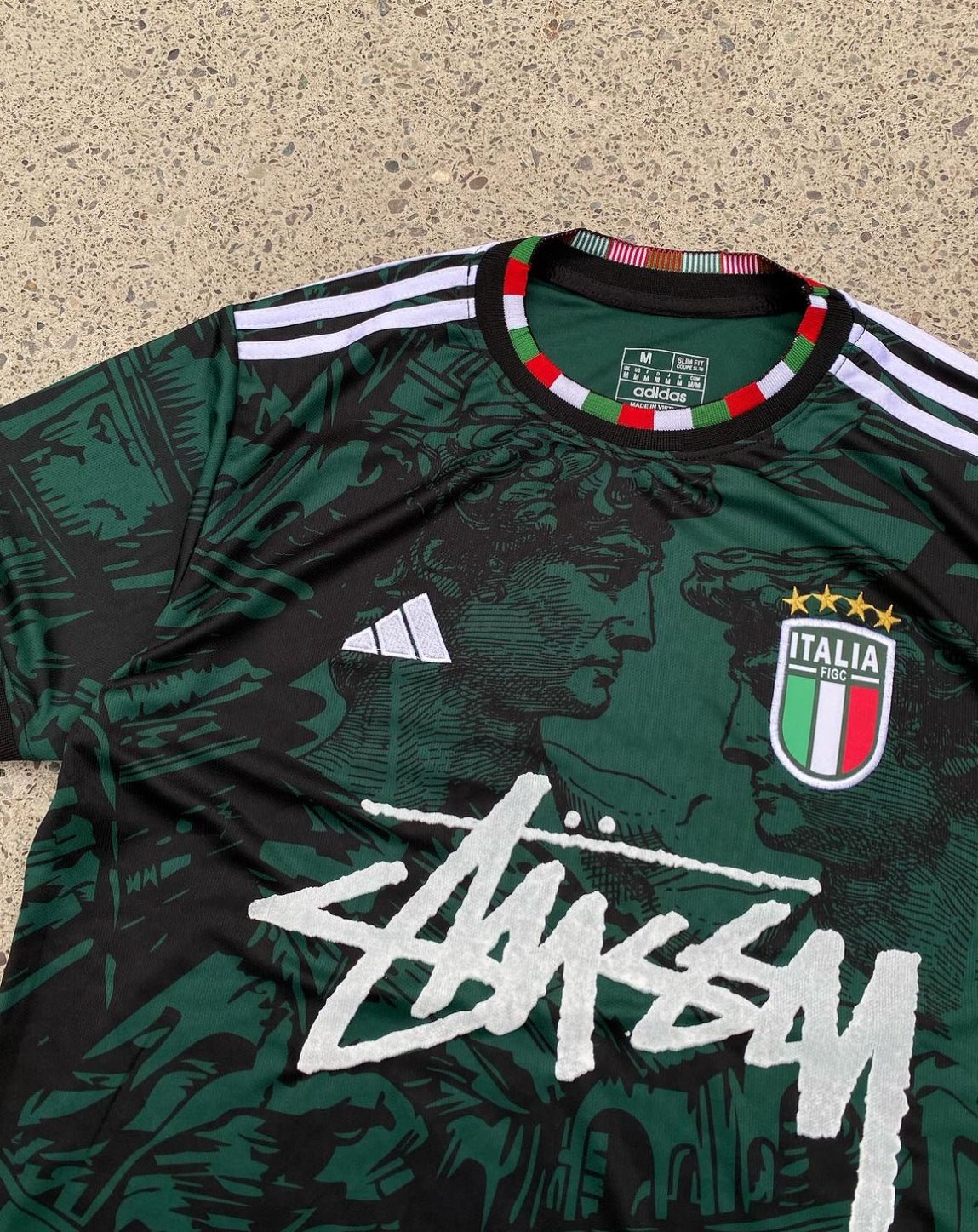 ITALY X STUSSY - JERSEY GREEN - KitCulture©