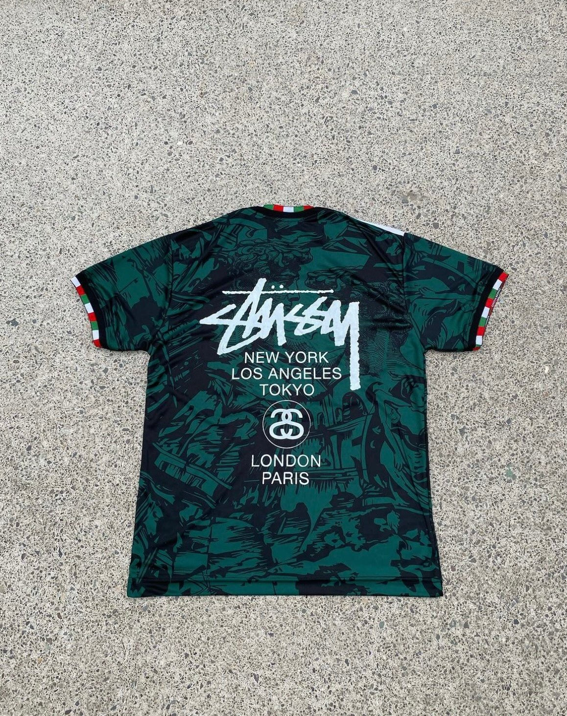 ITALY X STUSSY - JERSEY GREEN - KitCulture©