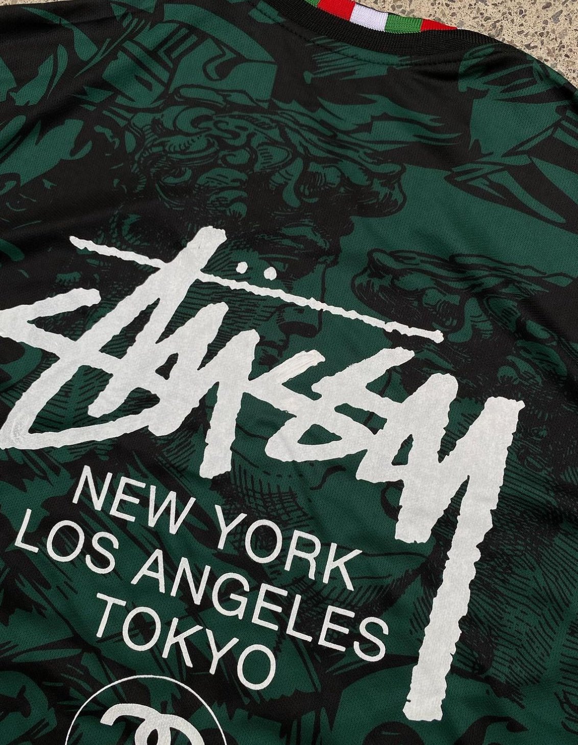 ITALY X STUSSY - JERSEY GREEN - KitCulture©