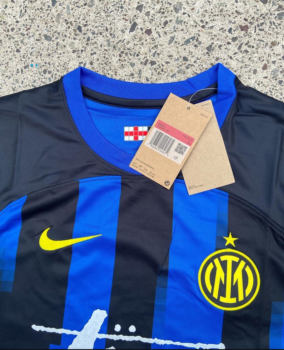 STUSSY X “INTER” JERSEY - BLUE/BLACK - KitCulture©