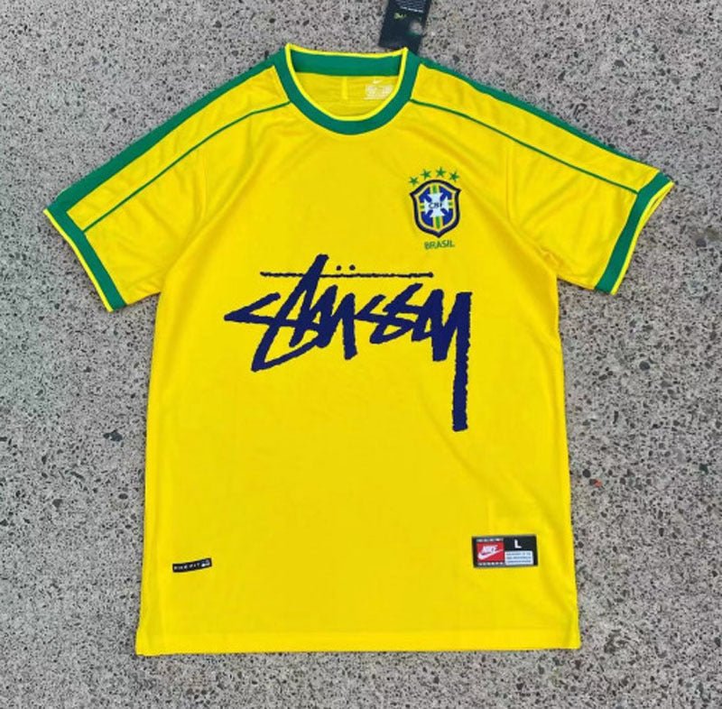 YELLOW - BRASIL X STUSSY JERSEY - KitCulture©