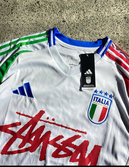 ITALY X STUSSY - JERSEY WHITE - KitCulture©