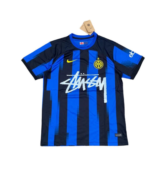 STUSSY X “INTER” JERSEY - BLUE/BLACK - KitCulture©