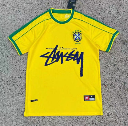 YELLOW - BRASIL X STUSSY JERSEY - KitCulture©