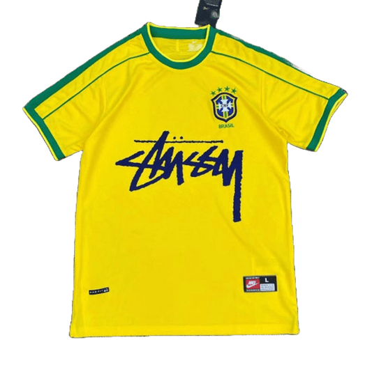 YELLOW - BRASIL X STUSSY JERSEY - KitCulture©